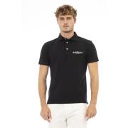 Baldinini Broderad Logotyp Polo Skjortor Trend Black, Herr