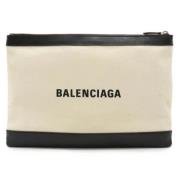 Balenciaga Vintage Pre-owned Canvas balenciaga-vskor Beige, Dam