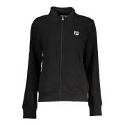 Fila Svart Sweatshirt med Dragkedja och Långa ärmar Black, Herr