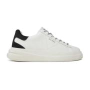 Guess Vita lädersneakers - Elba White, Dam