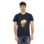 Trussardi Casual T-shirt med rund hals Blue, Herr