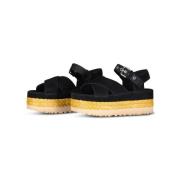 UGG Studded Platform Sandals Black, Dam