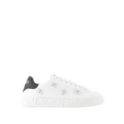 Versace Canvas Vita Sneakers - La Greca White, Dam