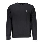 North Sails Svart Långärmad Sweatshirt med Logotyp Black, Herr