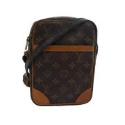 Louis Vuitton Vintage Pre-owned Canvas axelremsvskor Brown, Dam