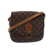 Louis Vuitton Vintage Pre-owned Canvas axelremsvskor Brown, Dam