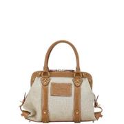 Louis Vuitton Vintage Pre-owned Canvas handvskor Beige, Dam