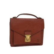 Louis Vuitton Vintage Pre-owned Laeder handvskor Brown, Dam