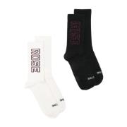 Martine Rose Räfflade Sportsockor Multipack Kräm Grå Multicolor, Herr