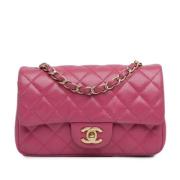 Chanel Vintage Pre-owned Laeder crossbodyvskor Pink, Dam