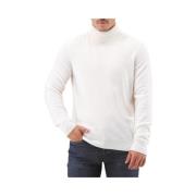 Gran Sasso Vit Cashmere Ull Halsdukströja White, Herr