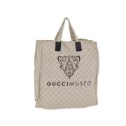 Gucci Vintage Pre-owned Canvas gucci-vskor Beige, Dam