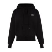 Ami Paris Hoodie med logotyp Black, Dam