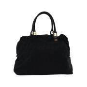 Fendi Vintage Pre-owned Canvas handvskor Black, Dam