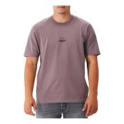 C.p. Company Lila Duv Logo Jersey Tee Purple, Herr