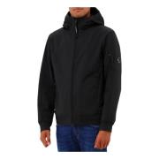 C.p. Company Svart Softshell Jacka Must-Have Huva Black, Herr