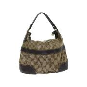 Gucci Vintage Pre-owned Canvas gucci-vskor Beige, Dam