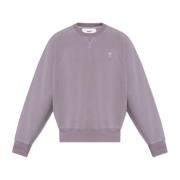 Ami Paris Sweatshirt med logotyp Purple, Herr