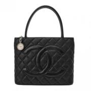 Chanel Vintage Pre-owned Laeder chanel-vskor Black, Dam