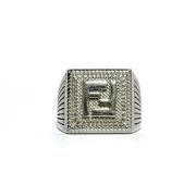 Fendi Vintage Pre-owned Metall ringar Gray, Dam