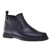 Baldinini Ankle boots in black tumbled leather Black, Herr