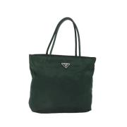 Prada Vintage Pre-owned Nylon prada-vskor Green, Dam