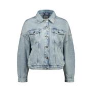 Raizzed Oversized Denim Jacket Short Fitted Blue, Dam