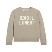 MC2 Saint Barth Dam Rundhalsad Pullover Måndag Blues Beige, Herr