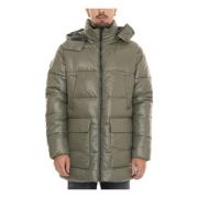 Save The Duck Blank Christian Coat med Avtagbar Huva Green, Herr