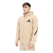 Adidas Beige Zip Sweater Z.n.e. Herr Beige, Herr