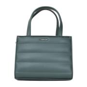 Calvin Klein Grön Line Quilt Mini Tote Väska Green, Dam