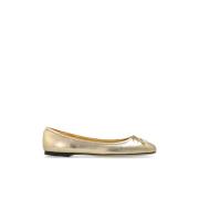 Jimmy Choo Läder ballerinaskor 'Elme' Yellow, Dam