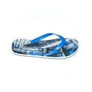 Just Cavalli Logo Herr Flip-Flops Beachwear Skor Blue, Herr