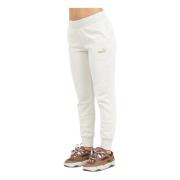 Puma Sportiga Glitter Logo Byxor White, Dam