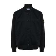 Stone Island Svart Compass Logo Bomber Jacket Black, Herr