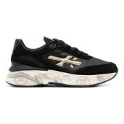 Premiata Svarta Mockatränare Black, Dam