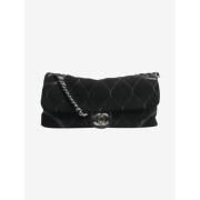 Chanel Vintage Pre-owned Mocka axelremsvskor Black, Dam