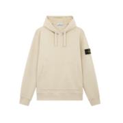 Stone Island Huvtröja i bomull med framficka Beige, Herr