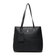 Nike Elegant Svart Monogram Handväska Black, Dam