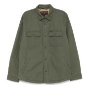 Filson Grön Fleecefodrad Jackskjorta Green, Herr