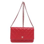 Chanel Vintage Pre-owned Laeder chanel-vskor Red, Dam