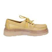 Moma Vintage Läder Damsneakers Yellow, Dam