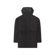 Heliot Emil Svart Elementary Parka med Avtagbara Delar Black, Dam