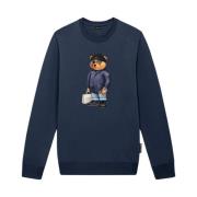 Baron Filou Imperial Blue Pullover Fw24 Blue, Herr