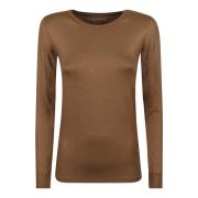 Majestic Filatures Elegant Camel T-shirts och Polos Brown, Dam