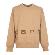 Carhartt Wip Felt Script Sweaters Brown, Herr