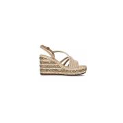 ALMA EN PENA Mocka Kil Sandal med Strass Beige, Dam