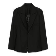 Séfr Svart Vävd Blazer Jacka Black, Herr