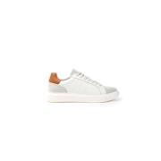 Ambitious Lädersneakers med strukturerat mocka White, Herr