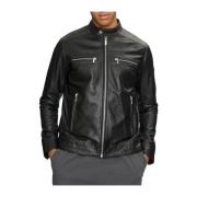 Karl Lagerfeld Jacka läderjacka 555019-543422 Black, Herr